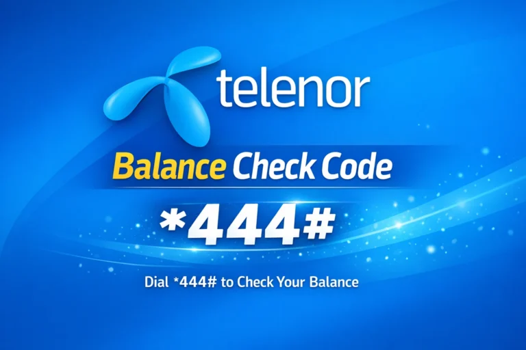 Telenor Balance Check Code