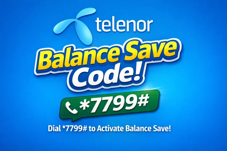Telenor Balance Save Code