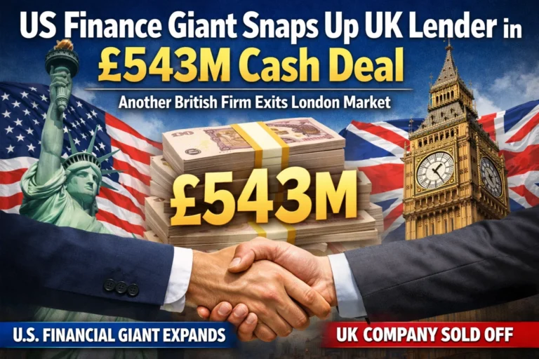 US Finance Giant Snaps Up UK Lender in £543M Cash Deal – Another British Firm Exits London Market