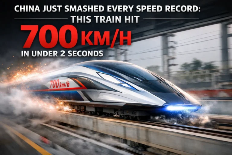 China Just Smashed Every Speed Record: This Train Hit 700 km/h in Under 2 Seconds