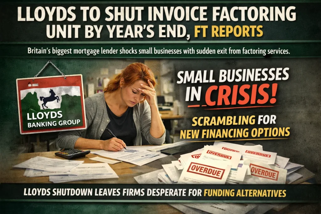 Lloyds Banking Pulls Plug on Invoice Financing—What This Means for Small Businesses