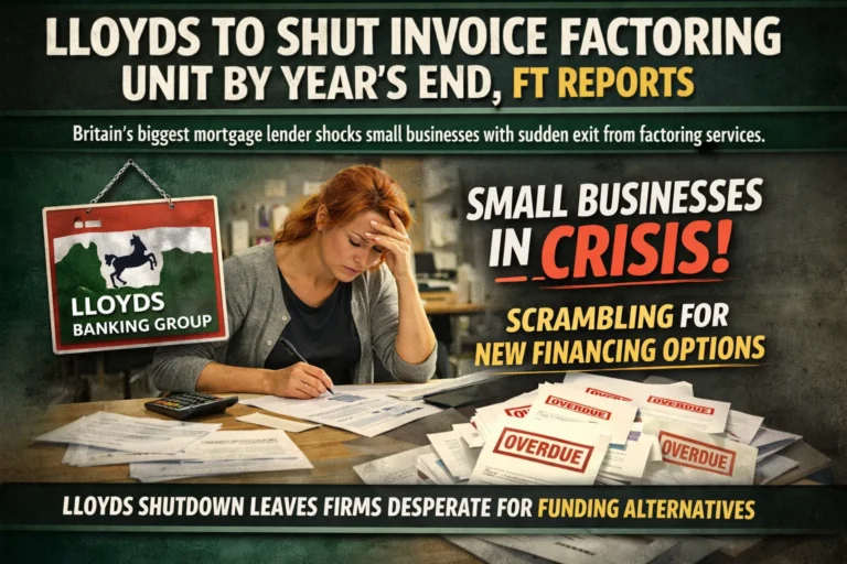 Lloyds Banking Pulls Plug on Invoice Financing—What This Means for Small Businesses
