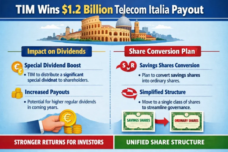 Italy's TIM wins historic Telecom Italia court payout worth $1.2B. Learn how this ruling impacts dividends & share conversion