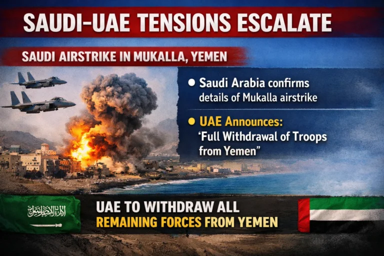 Saudi Bombing of Yemen Port Sparks Shock Rift With UAE
