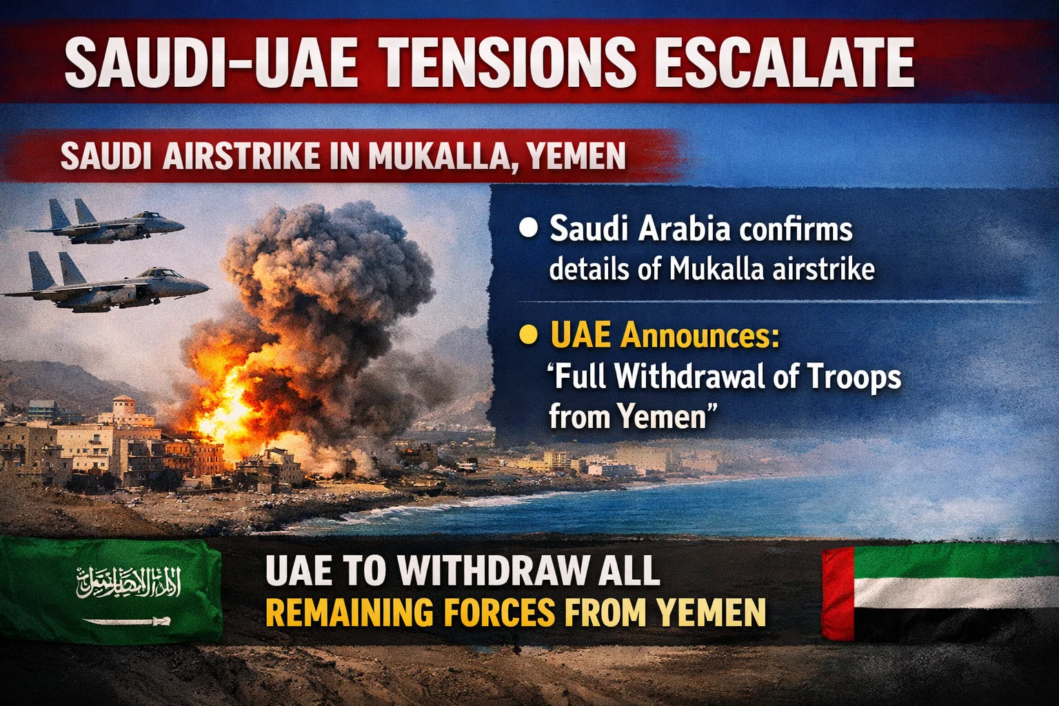 Saudi Bombing of Yemen Port Sparks Shock Rift With UAE