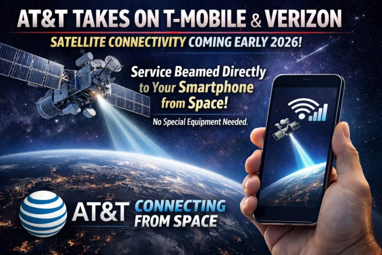 AT&T launches satellite service for regular phones in early 2026. No special equipment needed