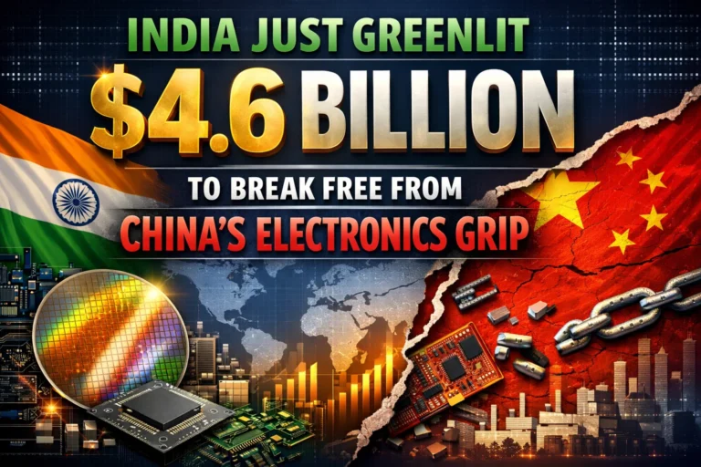 India Just Greenlit $4.6 Billion to Break Free From China's Electronics Grip