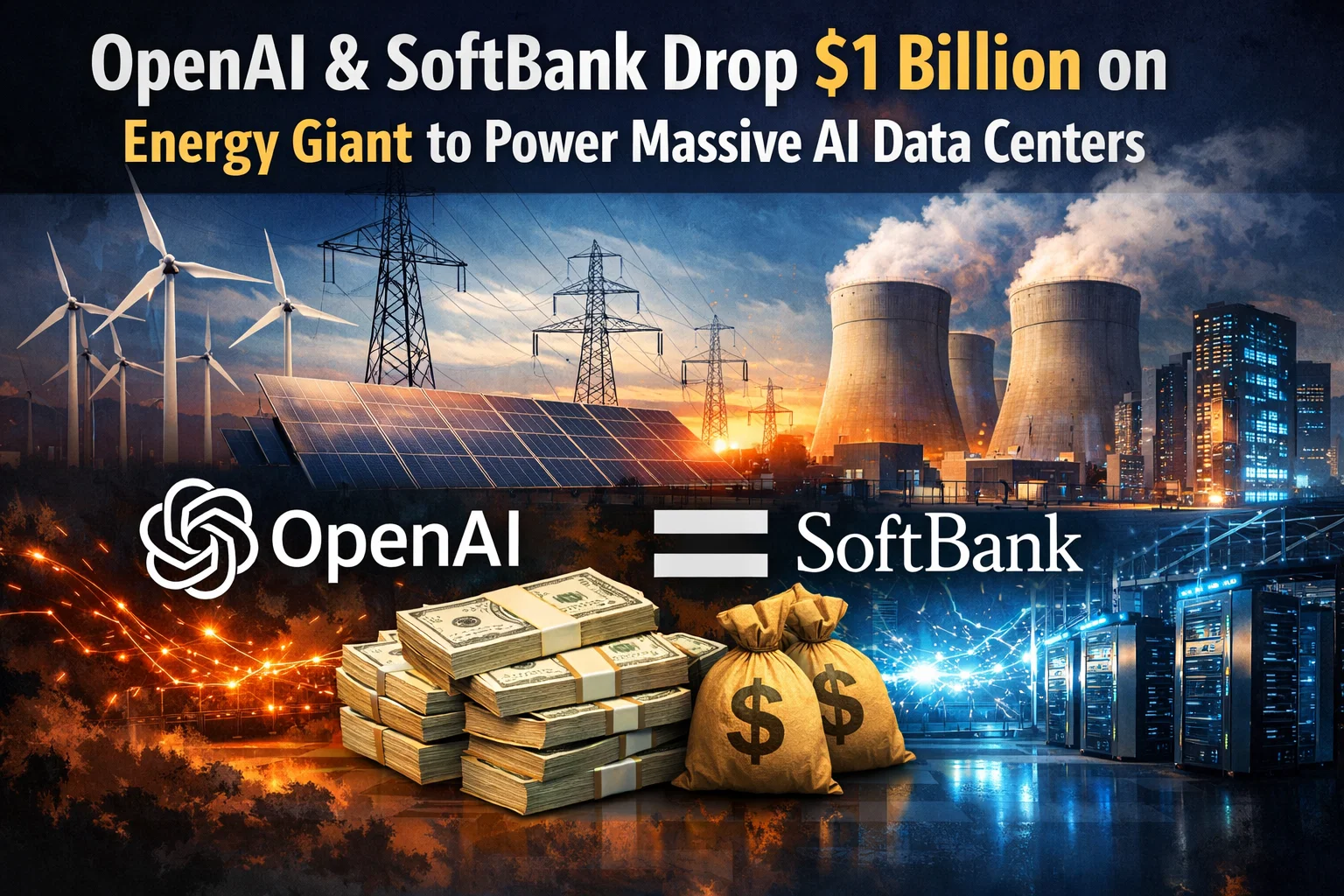 OpenAI and SoftBank Drop $1 Billion on Energy Giant to Power Massive AI Data Centers