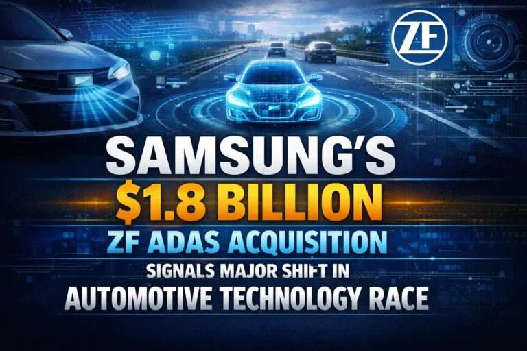Samsung's $1.8 Billion ZF ADAS Acquisition Signals Major Shift in Automotive Technology Race