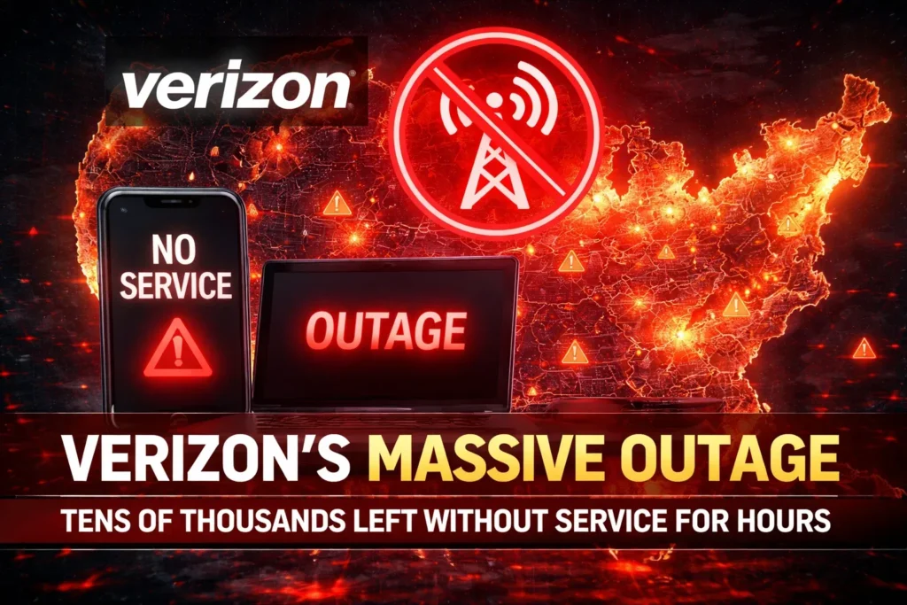 Verizon Massive Outage: Tens of Thousands Left Without Service for Hours