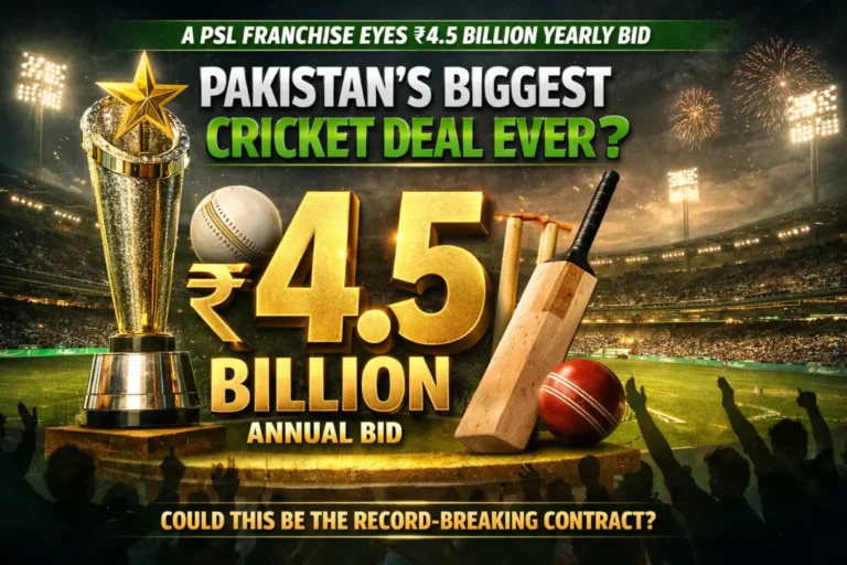 A PSL franchise eyes ₨4.5 billion yearly bid. Could this become Pakistans biggest cricket deal ever?