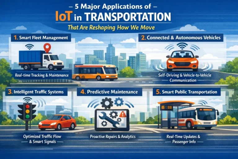 5 Major Applications of IoT in Transportation That Are Reshaping How We Move
